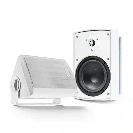 Front. Gemini - GHSIW650BTPRWHT 6.5 Outdoor Pair Speakers - White.