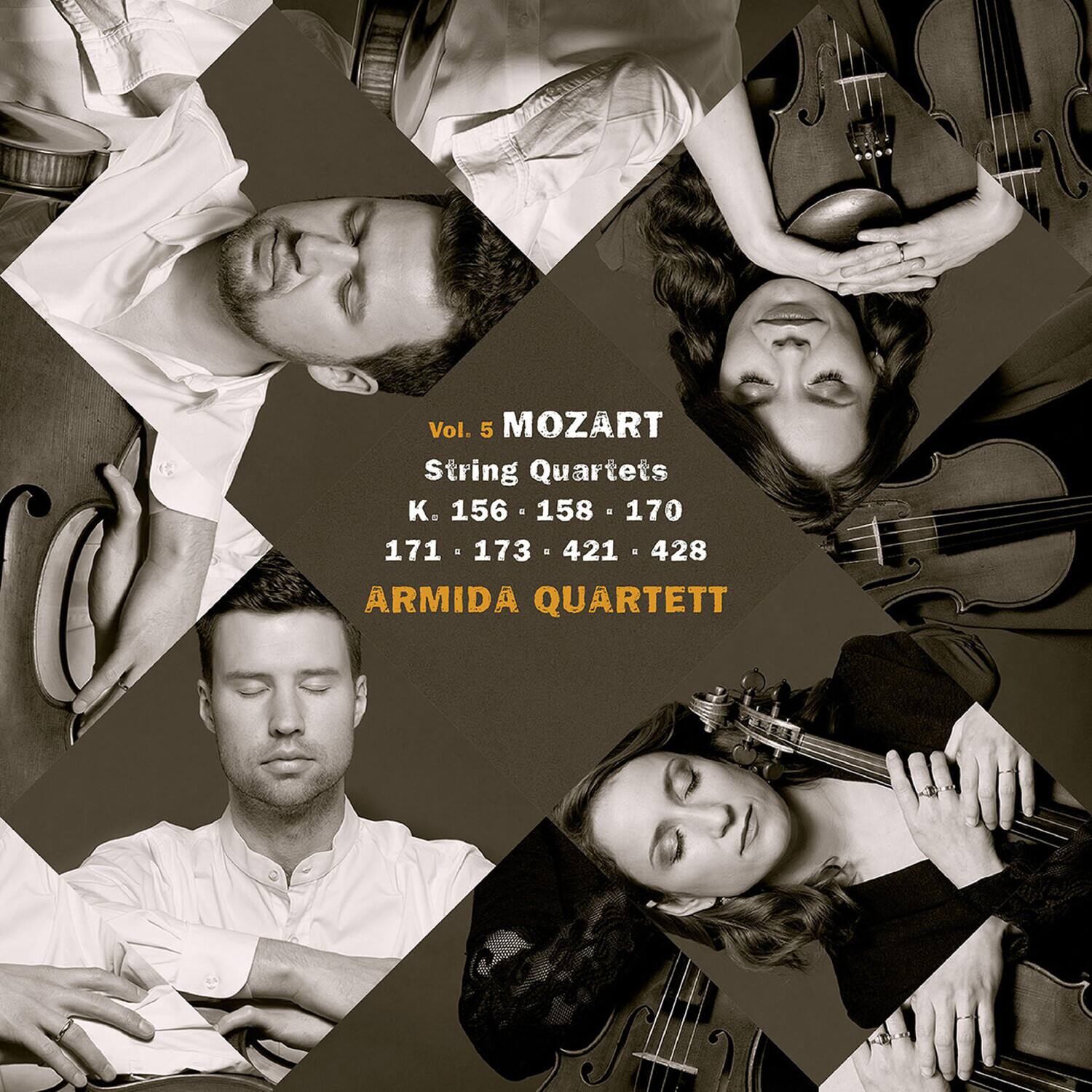 Vol. 5 MOZART  
String Quartets  
K. 156 · 158 · 170  
171 · 173 · 421 · 428  
ARMIDA QUARTETT