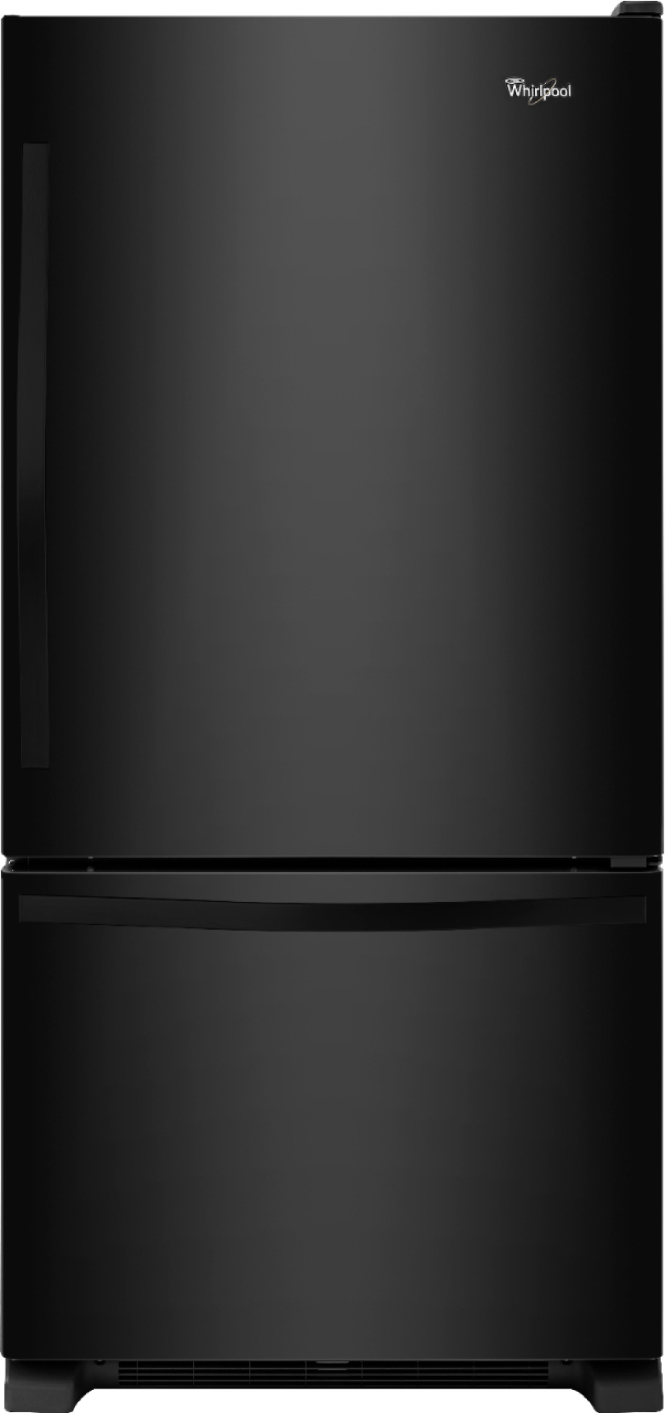 Questions And Answers Whirlpool 21 9 Cu Ft Bottom Freezer Refrigerator Black Wrb322dmbb Best Buy
