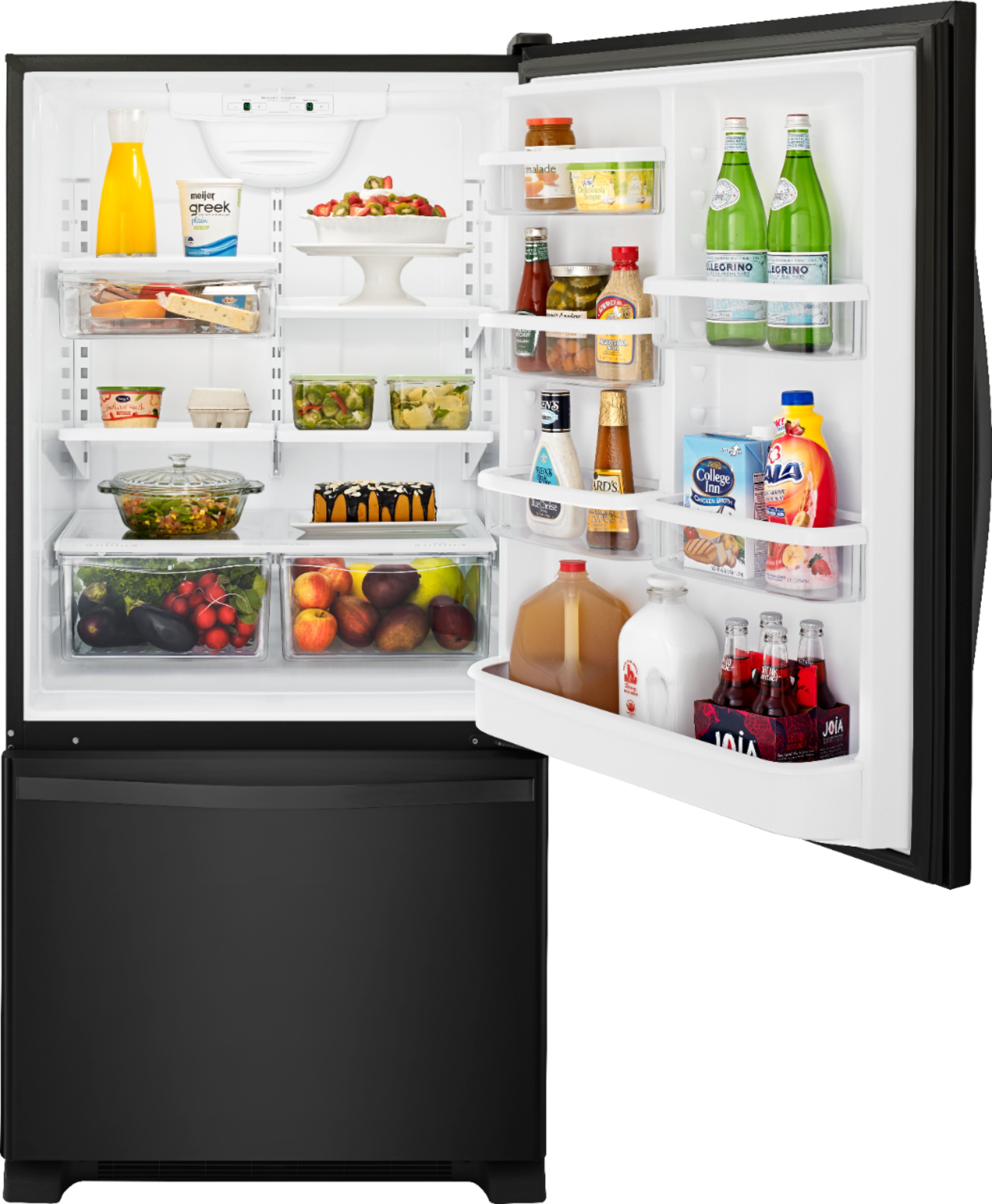 Best Buy Whirlpool 21.9 Cu. Ft. BottomFreezer Refrigerator Black