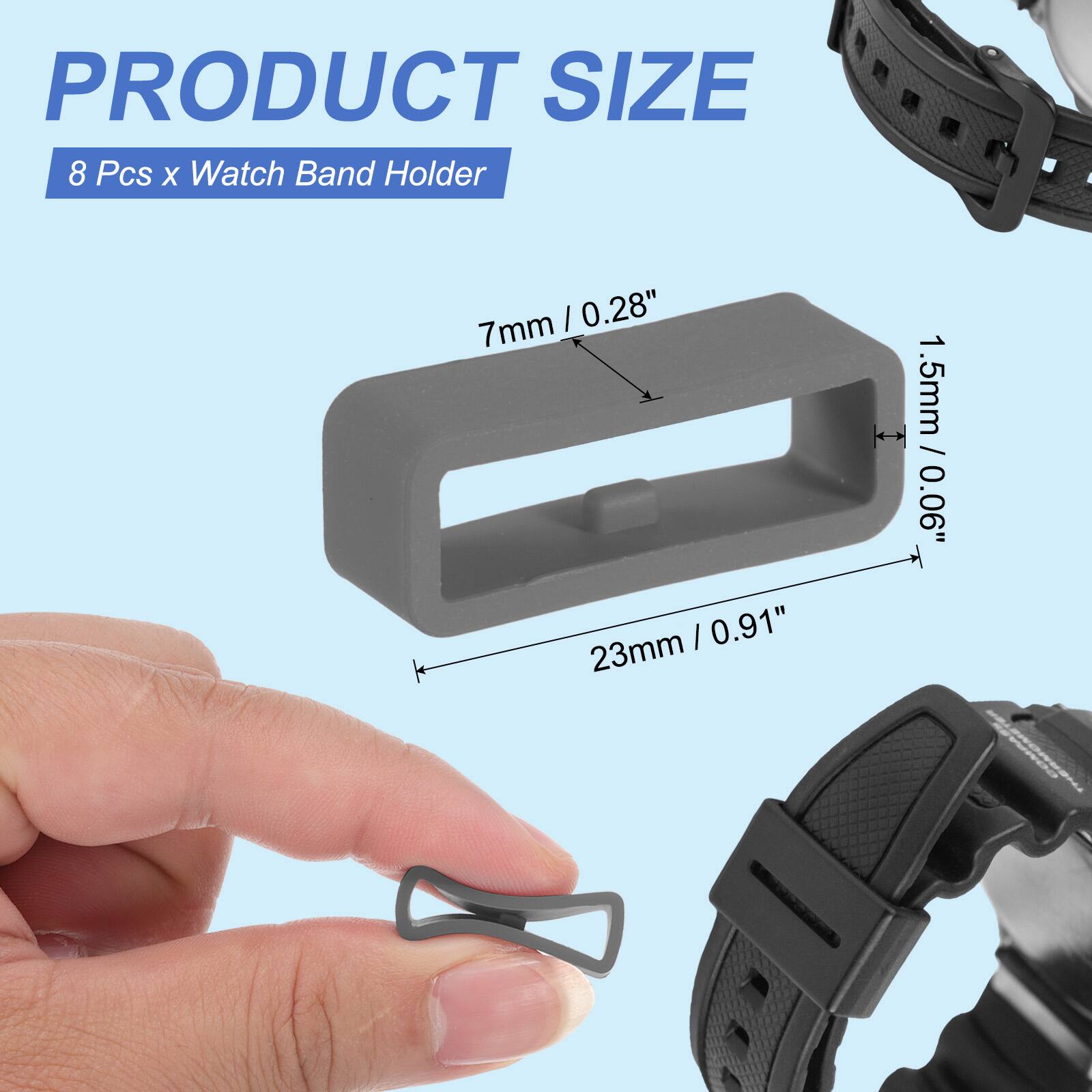 PRODUCT SIZE  
8 Pcs x Watch Band Holder  
7mm / 0.28"  
1.5mm / 0.06"  
23mm / 0.91"