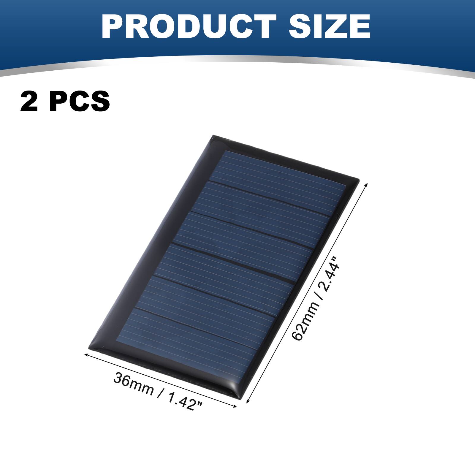 PRODUCT SIZE  
2 PCS  
36mm / 1.42"  
62mm / 2.44"