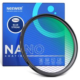Neewer - 72mm Blue Streak Filter, 360° Rotatable