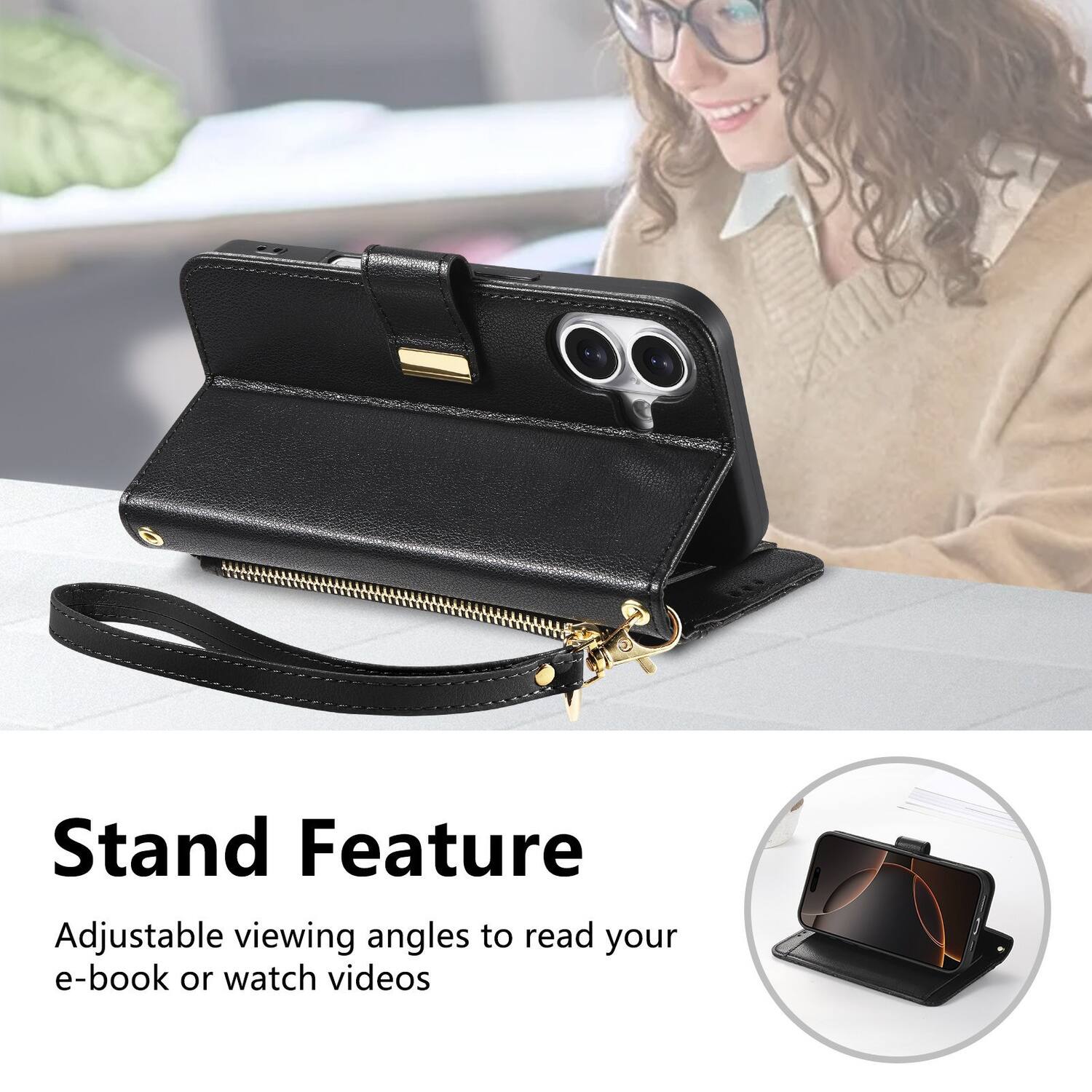 Stand Feature

Adjustable viewing angles to read your e-book or watch videos