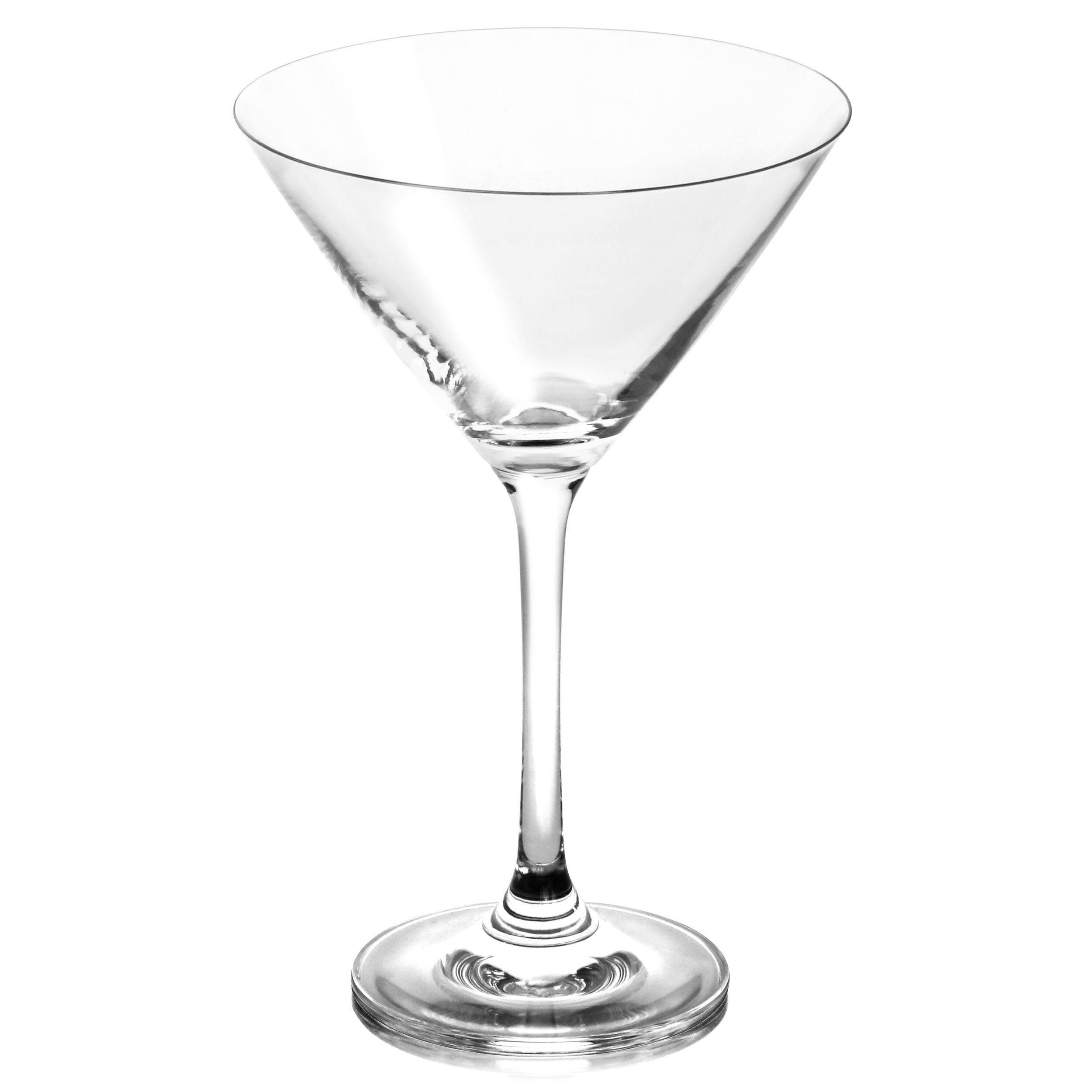 Alt View 1. Martha Stewart - Martha Stewart 4 Piece 10oz Martini Glass Set - Clear.