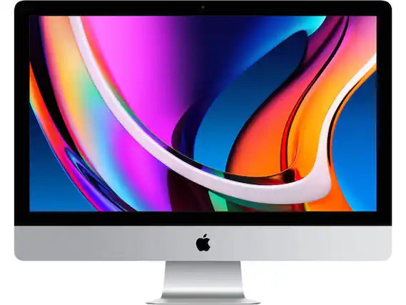 Front. Apple - iMac 27-Inch "Core i7" 3.8 8 GB - 512 GB SSD - Silver.