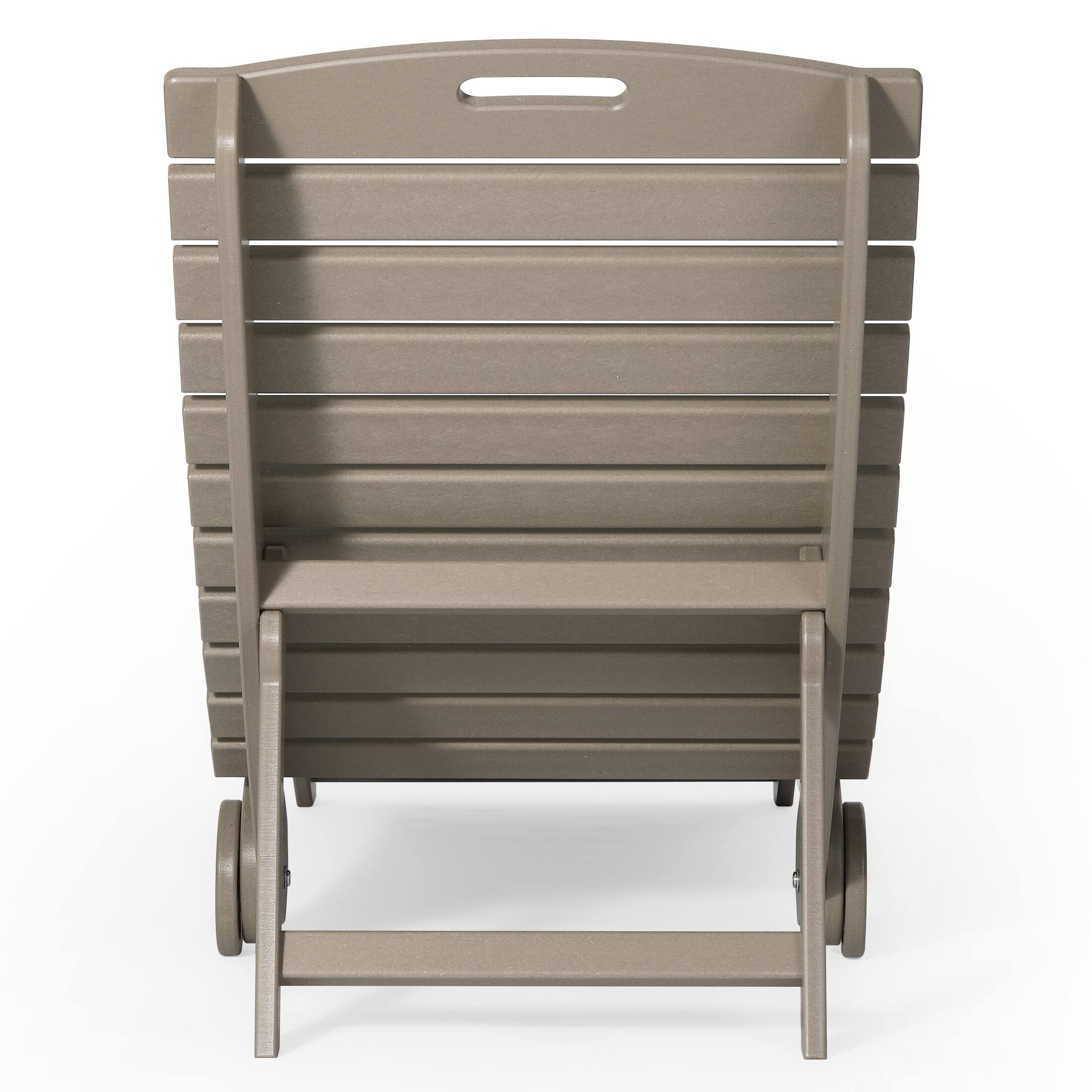 Back. WestinTrends - WestinTrends Ventura Outdoor HDPE In-Pool Patio Chaise Lounge Chair With Wheels - Weathered Wood.