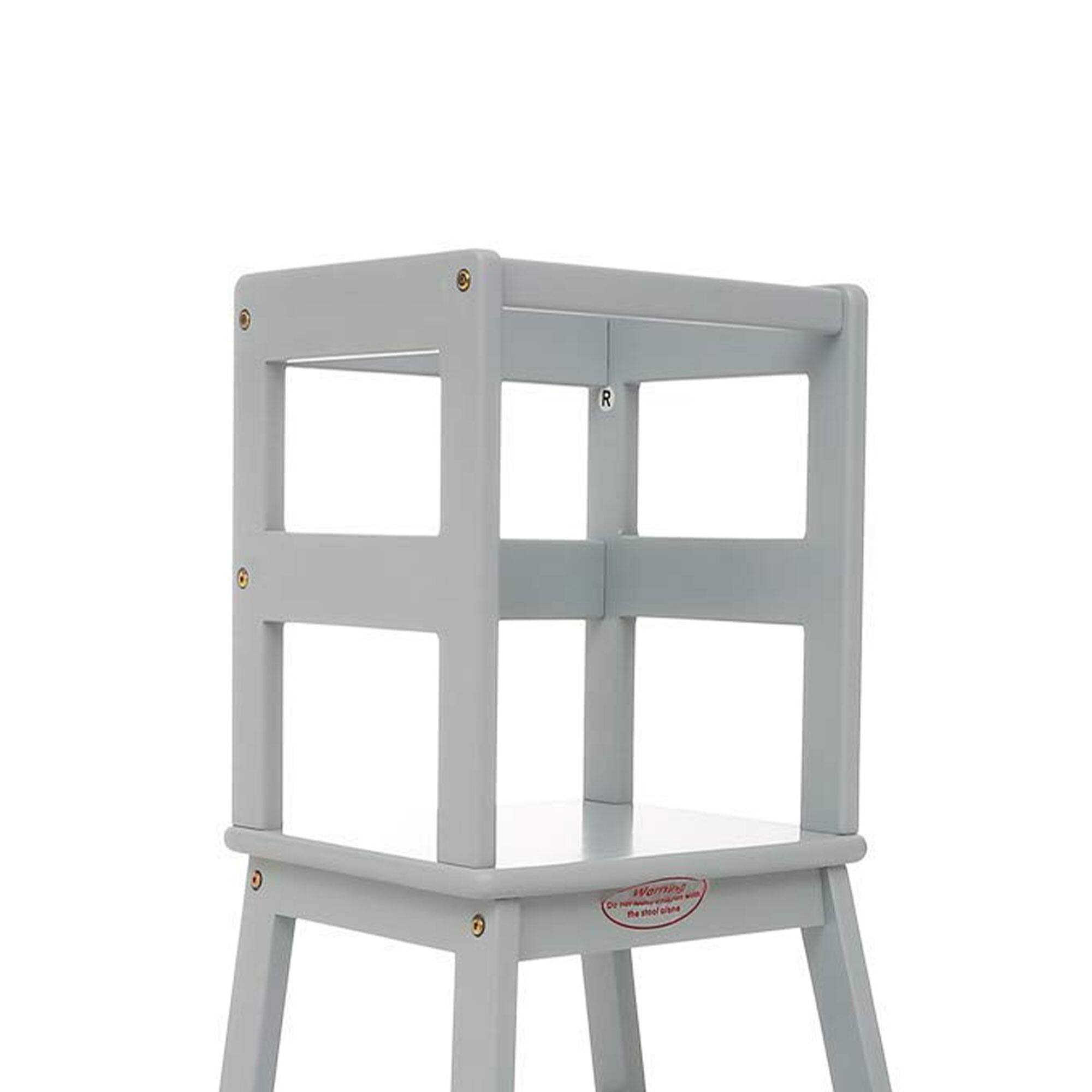 Alt View 4. SDADI - SDADI Kids Kitchen Step Stool Holds up to 150 Pounds with Safety Rail, Gray - Gray.