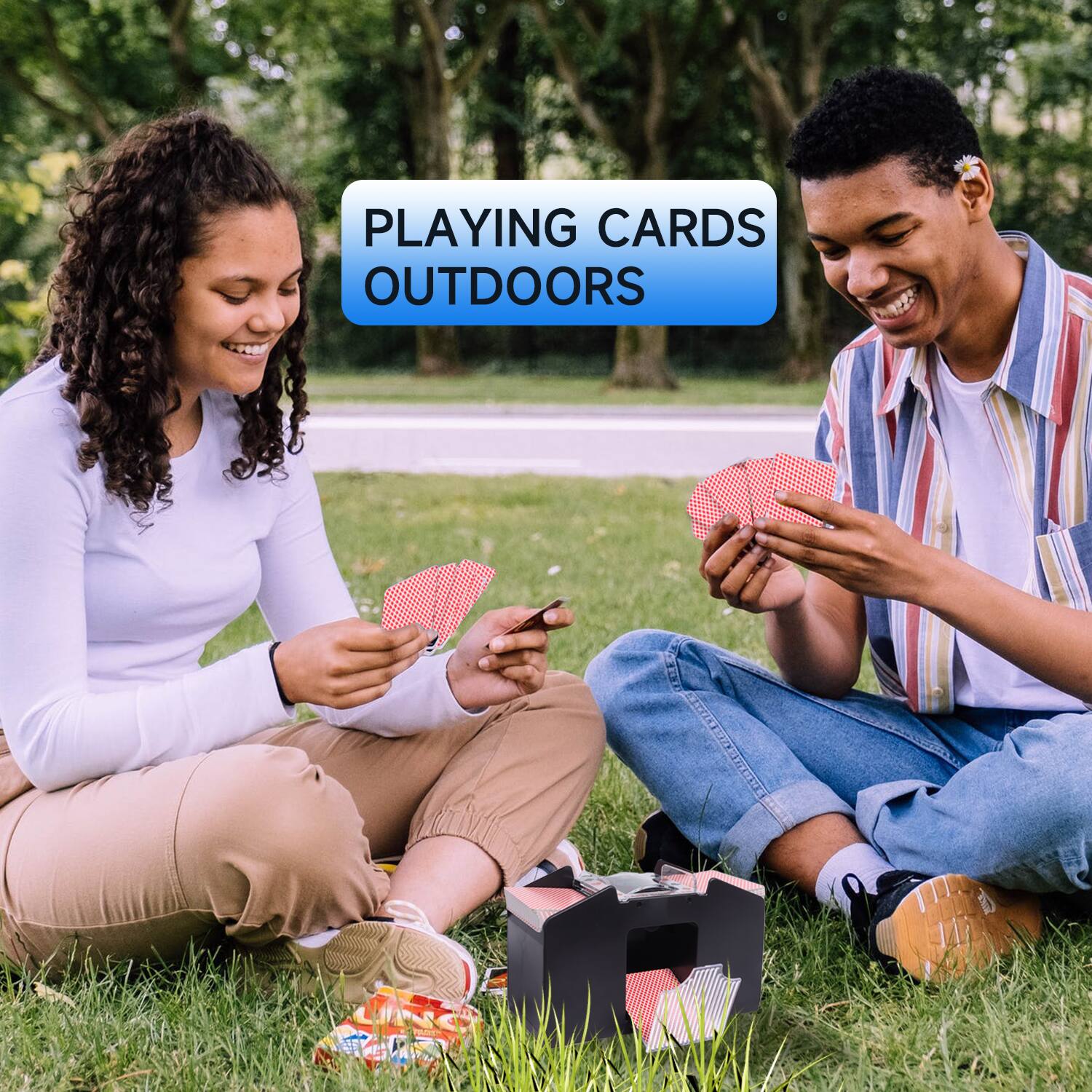 PLAYING CARDS OUTDOORS