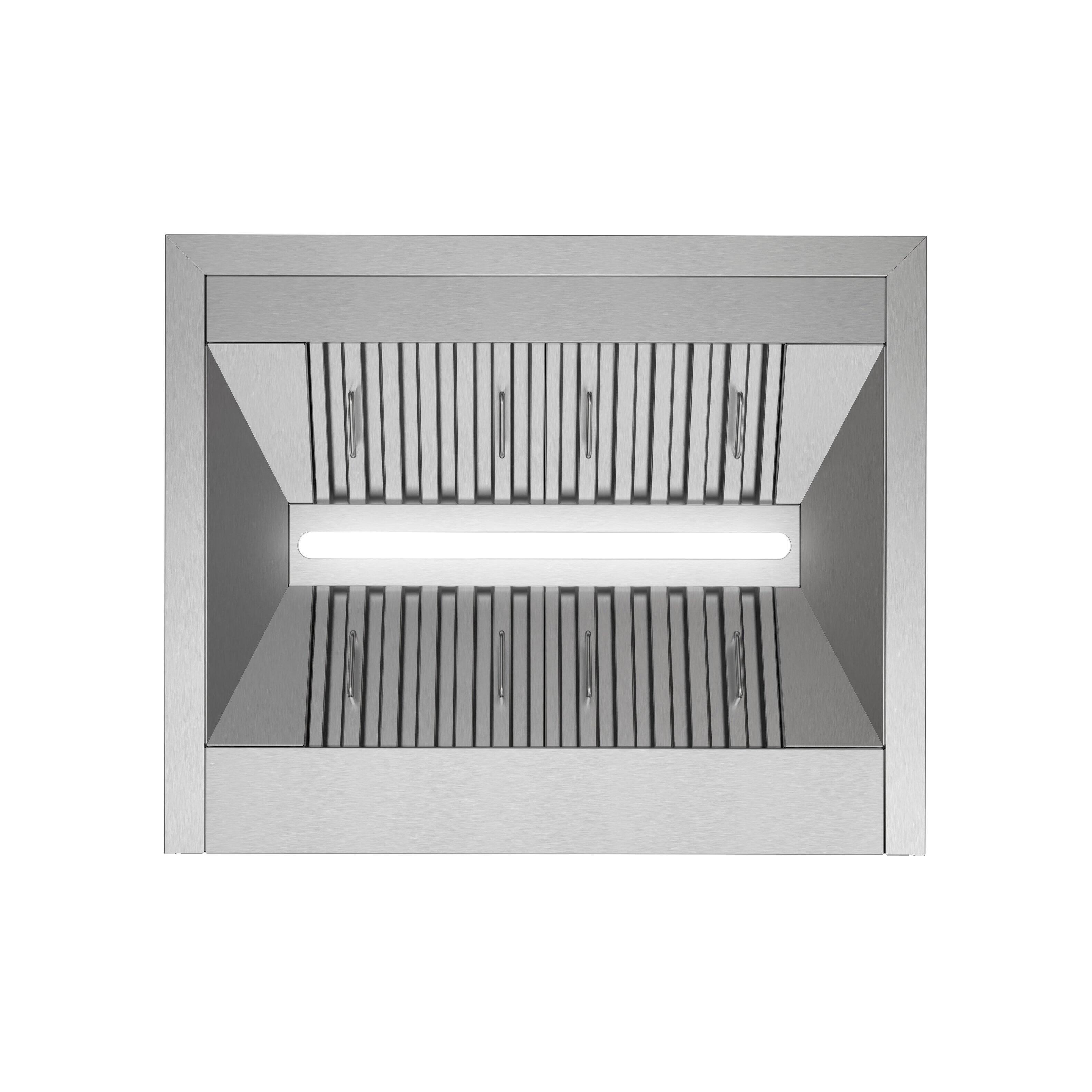 Alt View 8. Streamline - 30 in. Diveria Ducted Undermount 350 CFM Range Hood, Baffle Filters, Touchpad Control, LED Light - Brushed Stainless Steel.