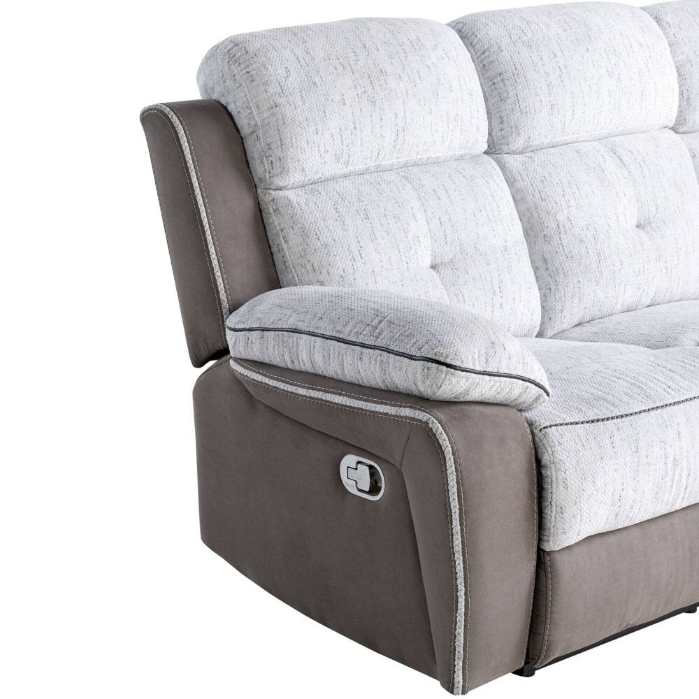 Alt View 1. Global Furniture USA - Monroe Manual Reclining Loveseat - Gray.