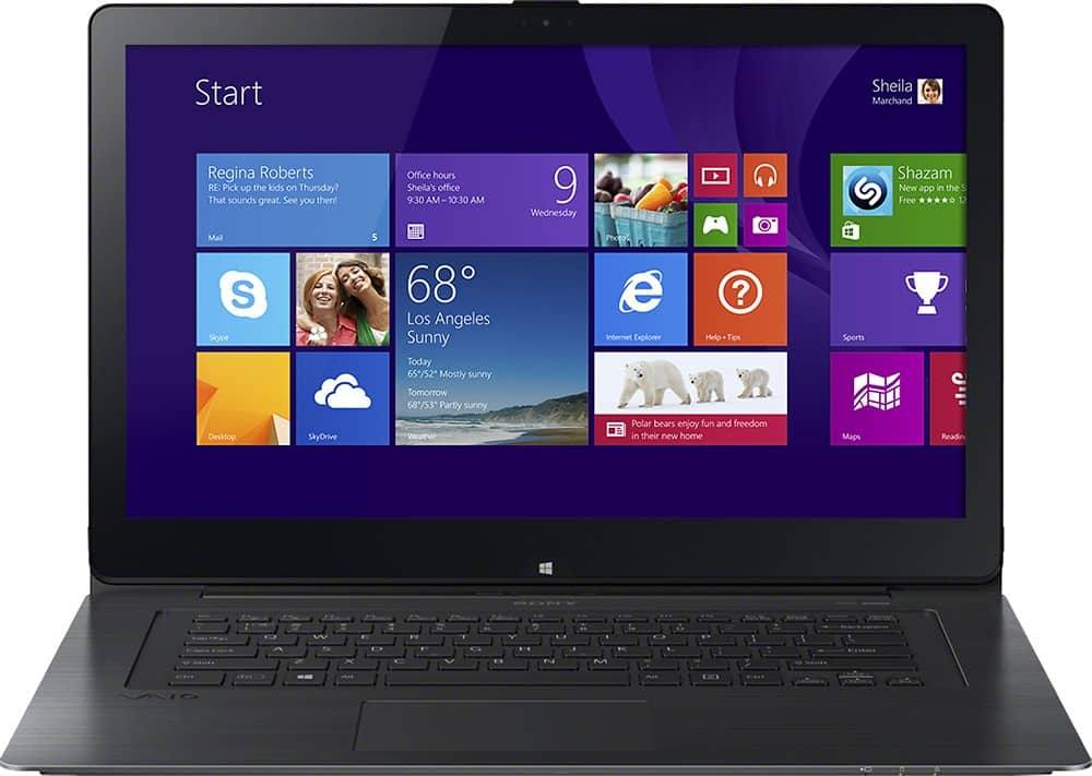 Front Zoom. Sony - Geek Squad Certified Refurbished VAIO Flip 15A 2-in-1 15.5" Touch-Screen Laptop - 8GB Memory - Black.