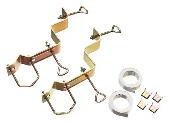 Front. Channel Master - Antenna Chimney Mount for Most 1.5" Diameter Masts - Galvanized Steel.