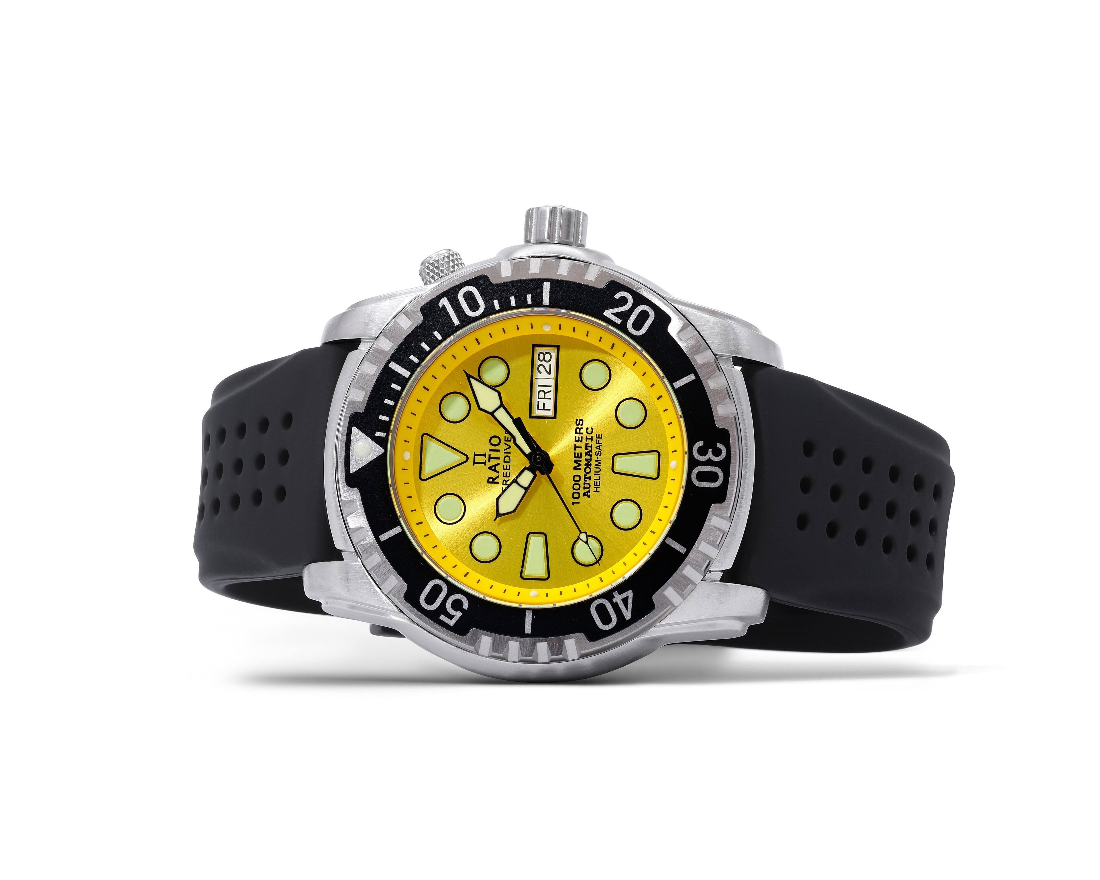 10 RATIO REEDIVE 28 FRI 20 METERS AUTOMATIC HELIUM-SAFE 30 1000 50 I 40