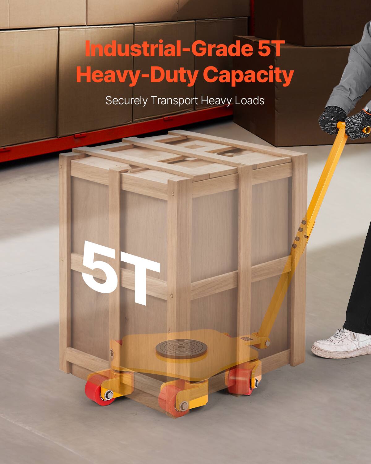 Industrial-Grade 5T Heavy-Duty Capacity  
Securely Transport Heavy Loads