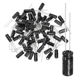 Unique Bargains - 47uF 35V 5x11mm Electrolytic Capacitor, 105C High Temp Radial Leads, for TVs/LCDs/VCD, 60pcs - Black