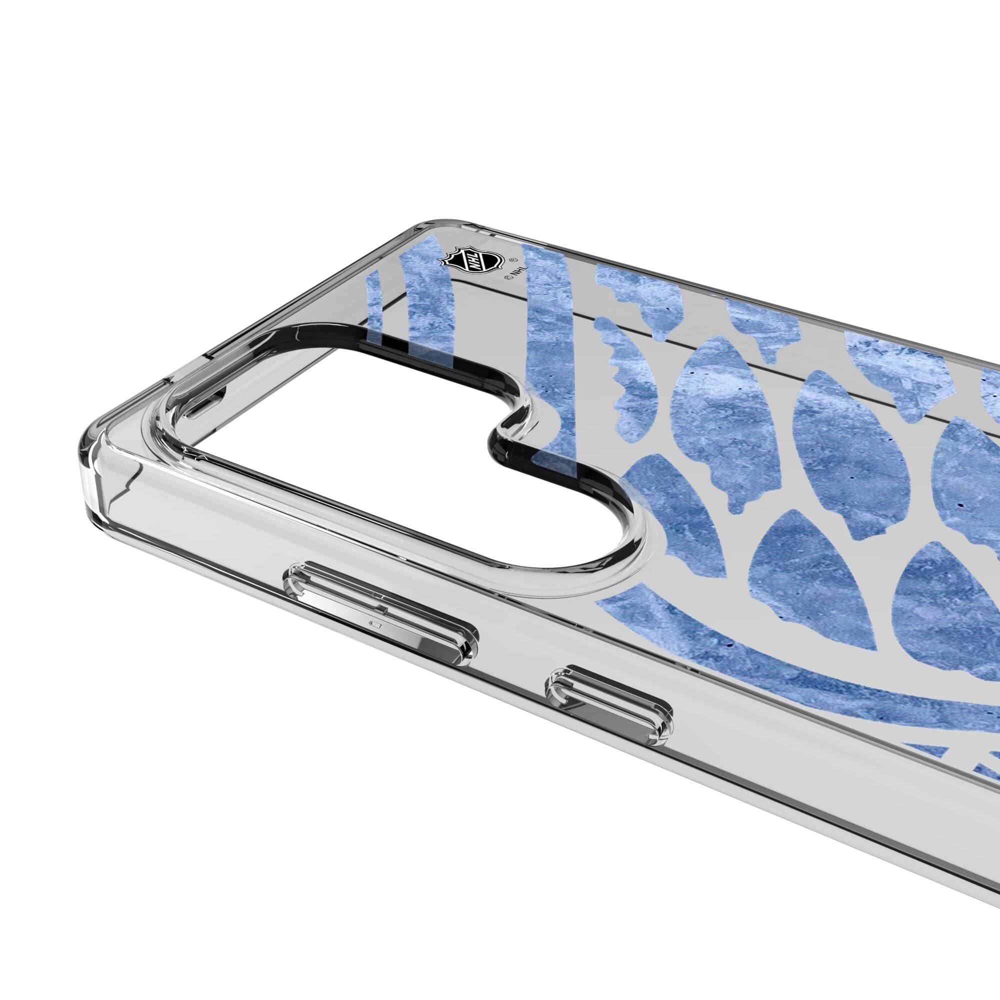 Alt View 2. Keyscaper - Detroit Red Wings Galaxy Clear Ice Case - S24 - Multicolor.