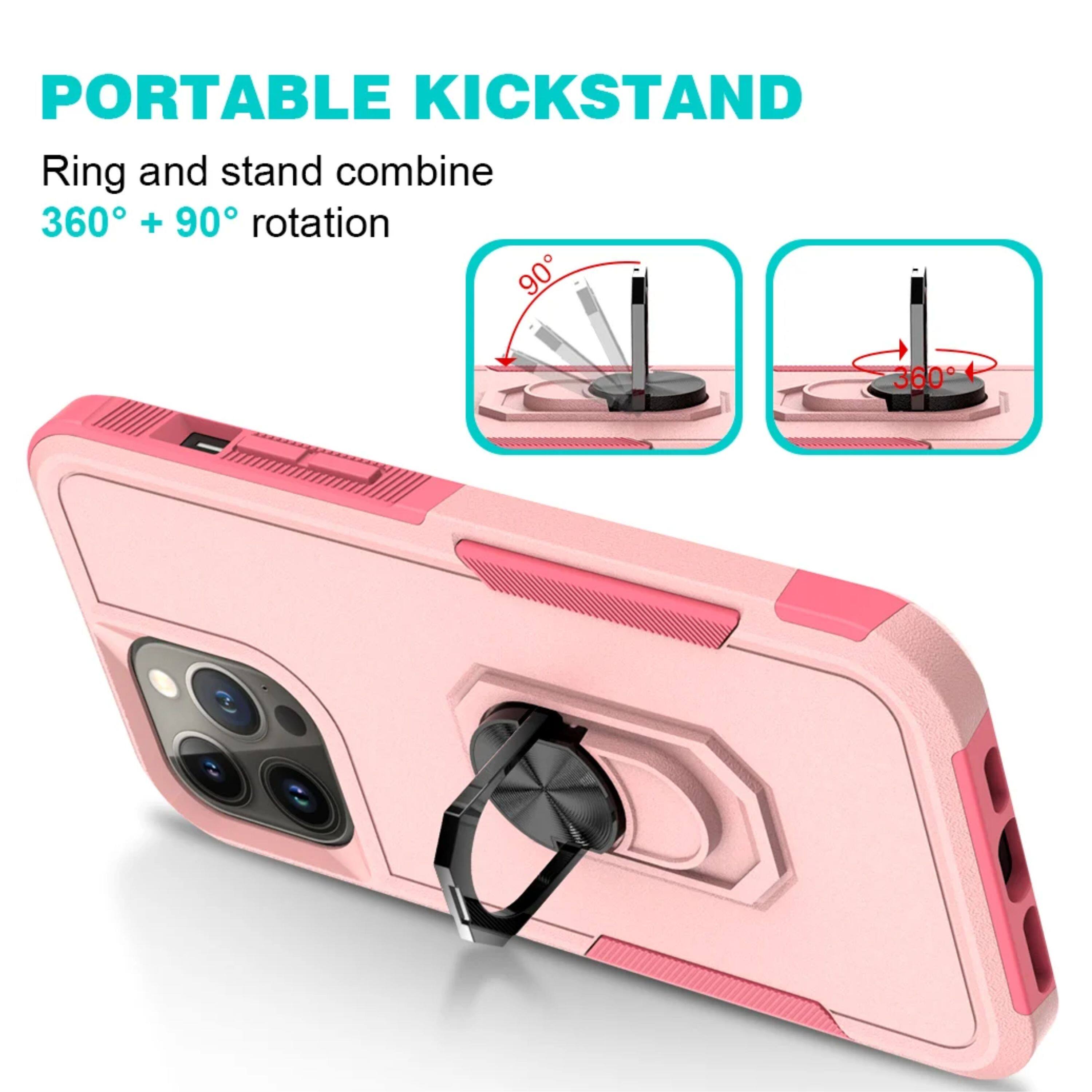 PORTABLE KICKSTAND  
Ring and stand combine  
360° + 90° rotation