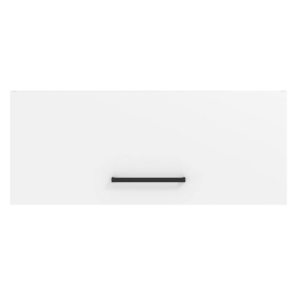 Alt View 1. Madesa - Madesa Hazel Wall Kitchen Storage Cupboard Cabinet with Horizontal Door 31"L - White - White.