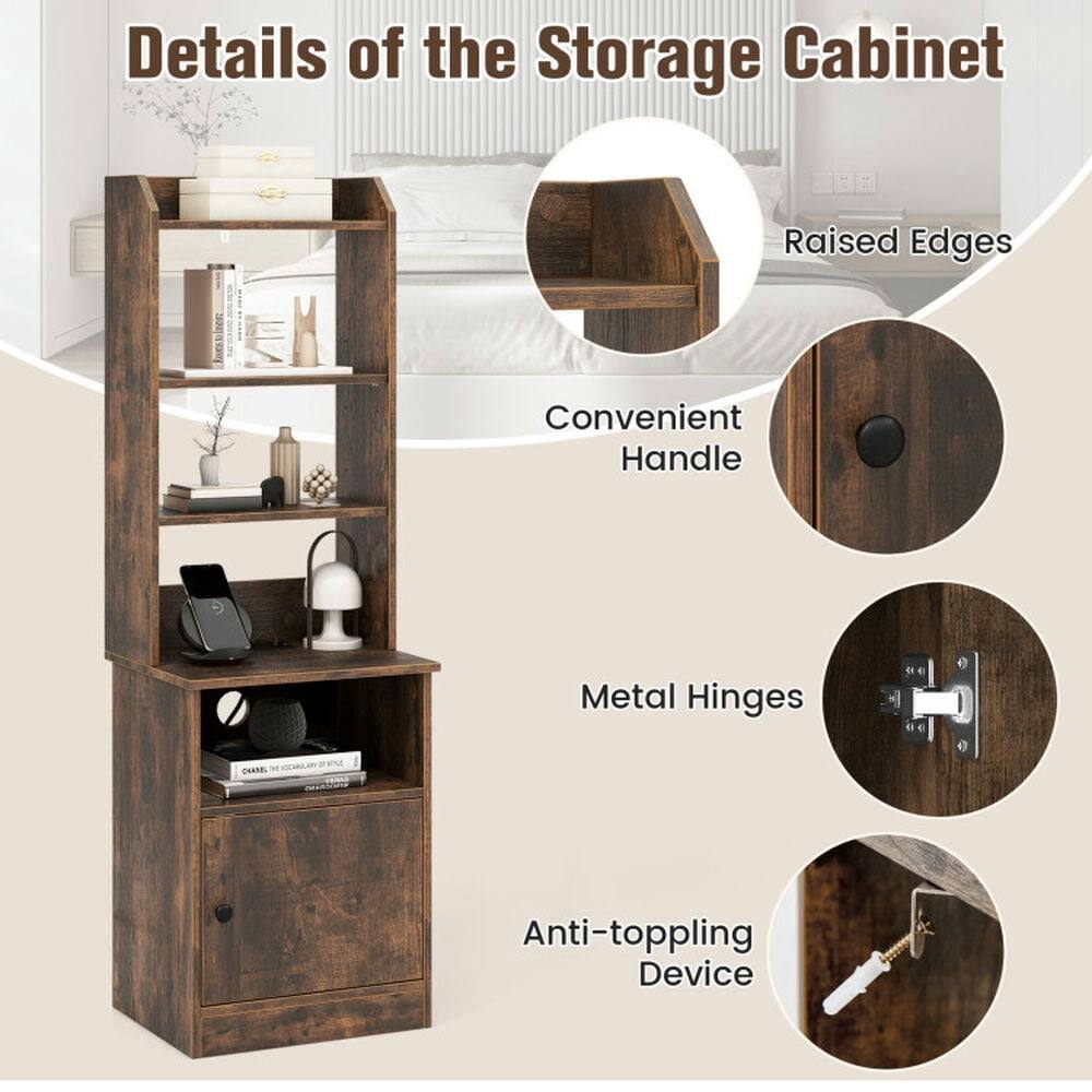 Details of the Storage Cabinet

- Raised Edges
- Convenient Handle
- Metal Hinges
- Anti-toppling Device
