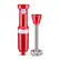 Angle. KitchenAid - Cordless Variable Speed Hand Blender with Chopper and Whisk attachment - KHBBV83 - Empire Red.
