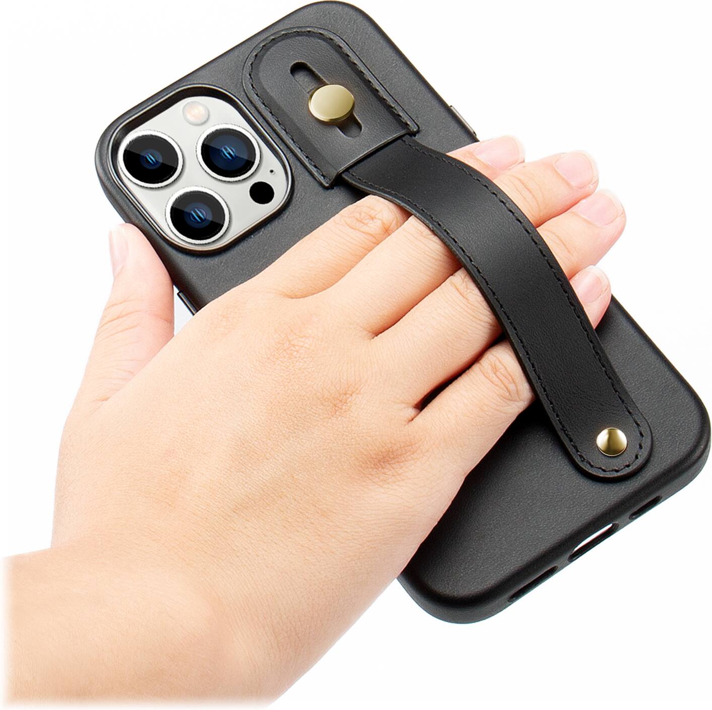 Alt View 18. SaharaCase - FingerGrip Series Case for Apple iPhone 14 Pro Max - Black.