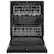 Angle. Amana - 24" Built-In Black Tub Dishwasher with Dark Interior, Large Capacity, 59 dBA - Black.