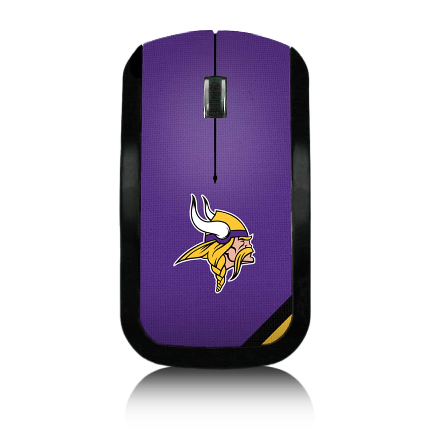 Keyscaper - Minnesota Vikings Diagonal Stripe Wireless Mouse - Wireless - Multicolor