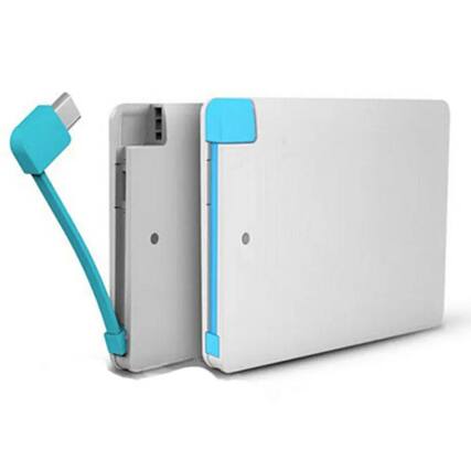 Front. Kitcheniva - Compact Slim Pocket Charger For Smart Devices With Easy Carry And Fast Charging - White.