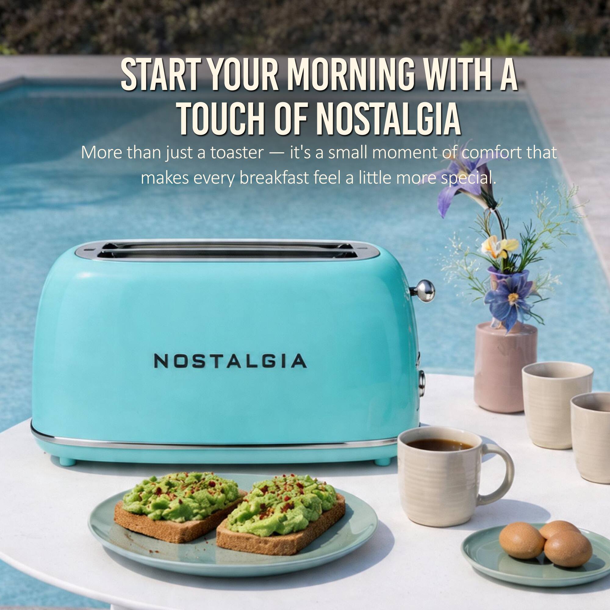START YOUR MORNING WITH A TOUCH OF NOSTALGIA

More than just a toaster — it's a small moment of comfort that makes every breakfast feel a little more special.