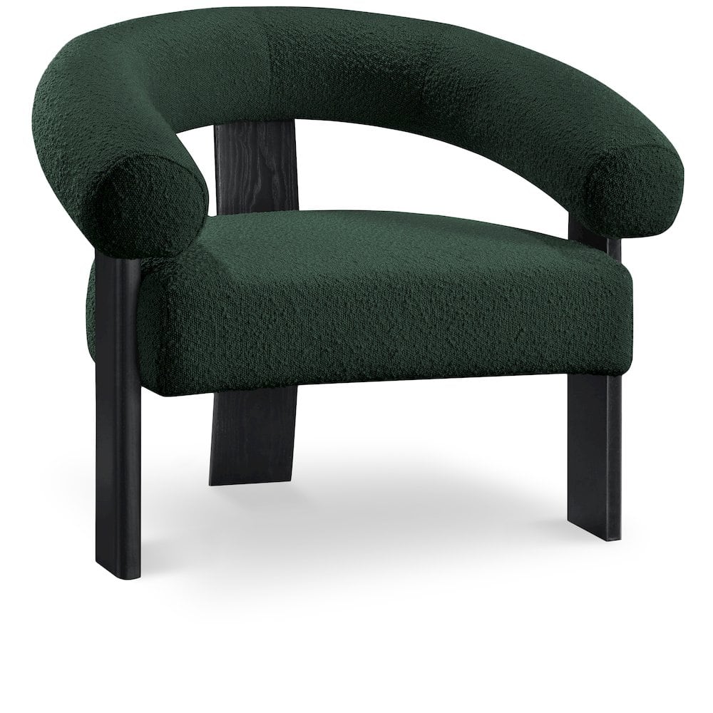Meridian Furniture - Winston Boucle Fabric Accent Chair - Green