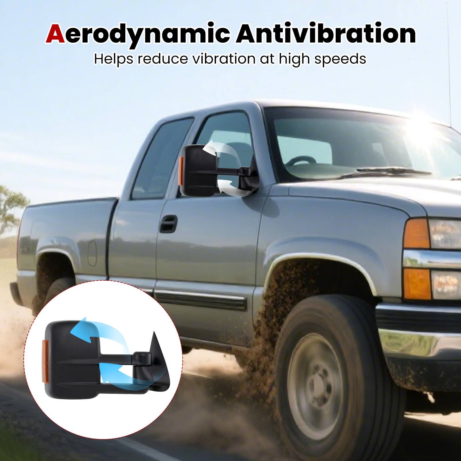 Aerodynamic Antivibration  
Helps reduce vibration at high speeds