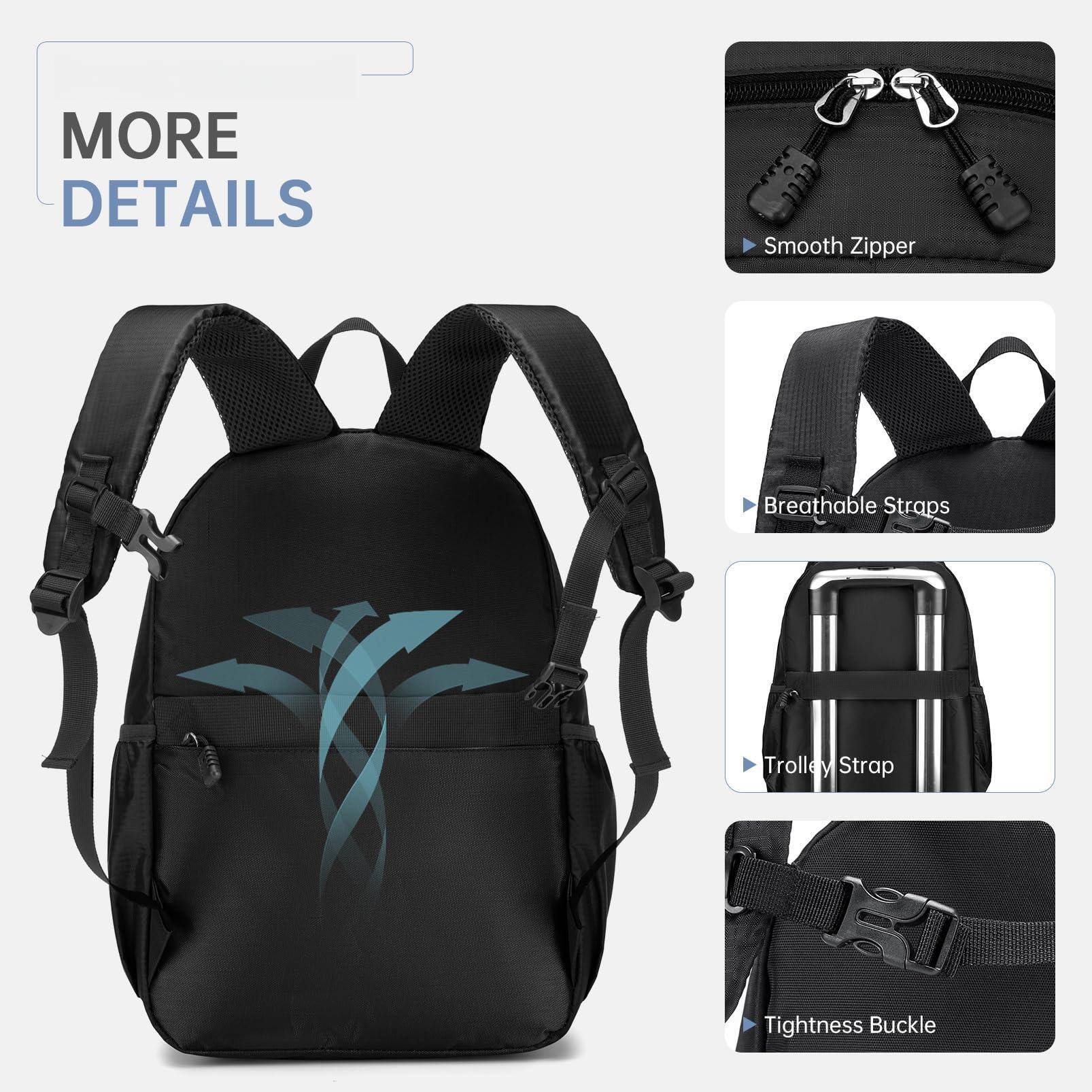 MORE DETAILS

- Smooth Zipper
- Breathable Straps
- Trolley Strap
- Tightness Buckle