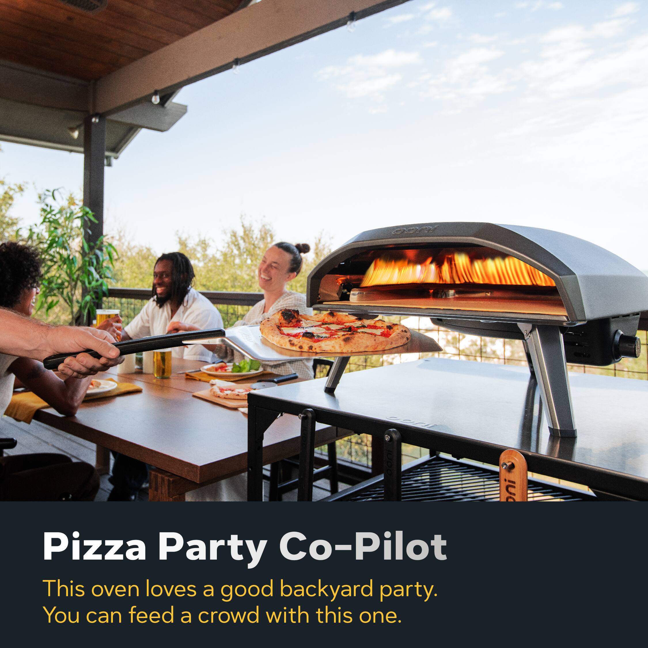 Pizza Party Co-Pilot: This oven loves a good backyard party. You can feed a crowd with this one.