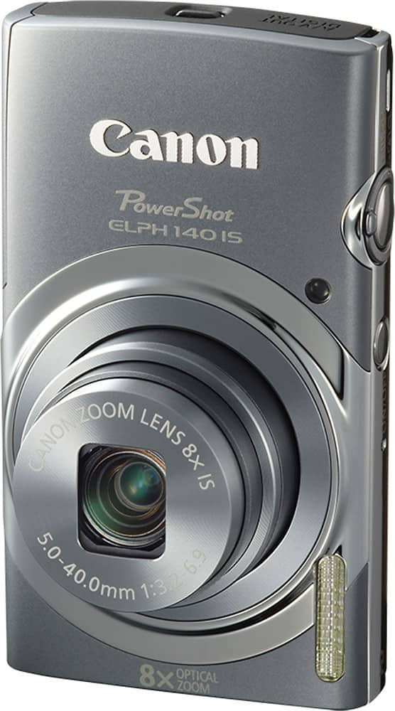 Canon PowerShot ELPH-140 IS 16.0-Megapixel Digital Camera Gray 9144B001 ...