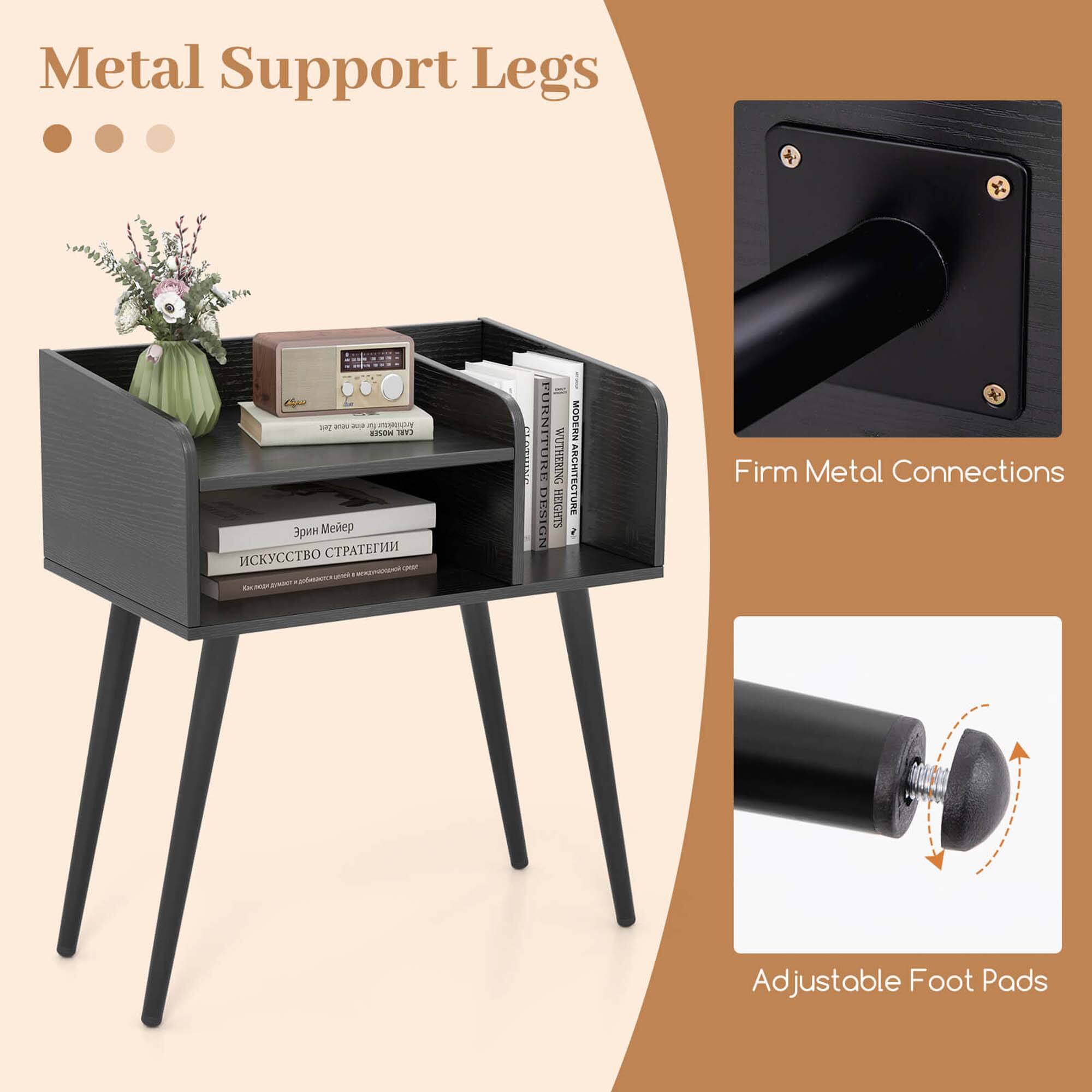 Metal Support Legs - Furniture with Metal Connections - Firm Metal Connections - Adjustable Foot Pads