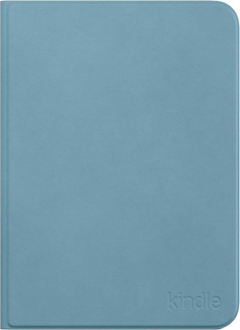 Front. Amazon - All-New Amazon Kindle Aluminum Slim Cover w/ Magnetic Attach, Lightweight, Foldable Protective Case, Plant-Based Leather - Alpine Sky.