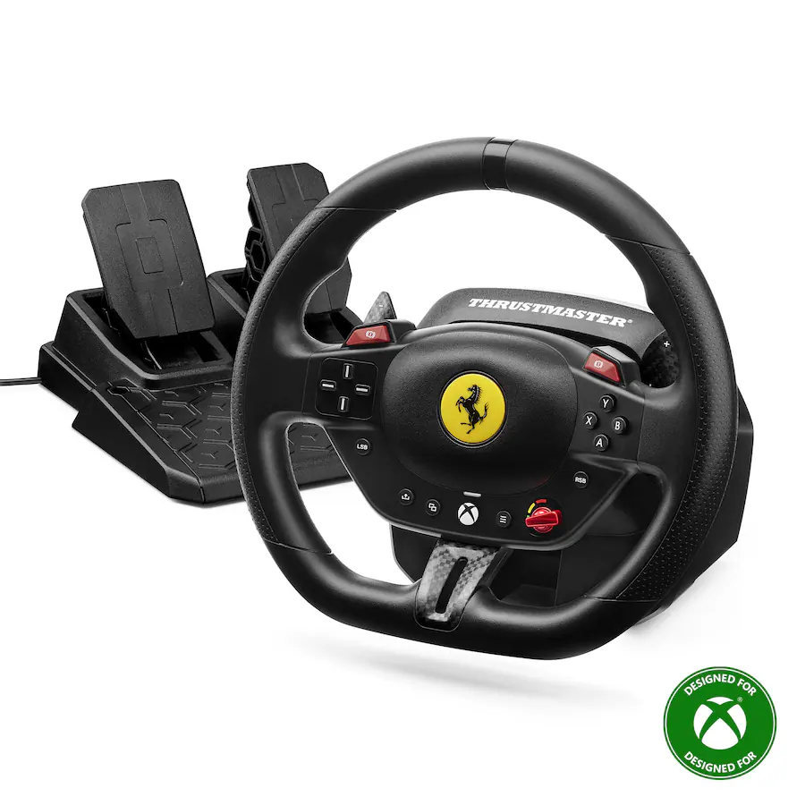 Thrustmaster T98 Ferrari 296 GTS Racing Wheel for Xbox One, Xbox Series S, Xbox Series X, Windows Black