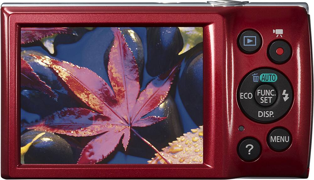 Canon Powershot Ixus 185 / ELPH 180 20MP Compact Digital Camera Red +  Buzz-Photo Essential Kit