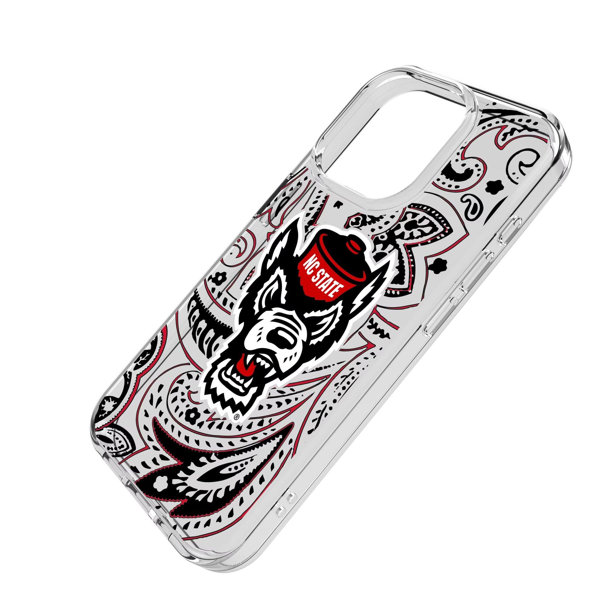 Alt View 1. Keyscaper - NC State Wolfpack iPhone Clear Case - 14 Pro Max - Multicolor.