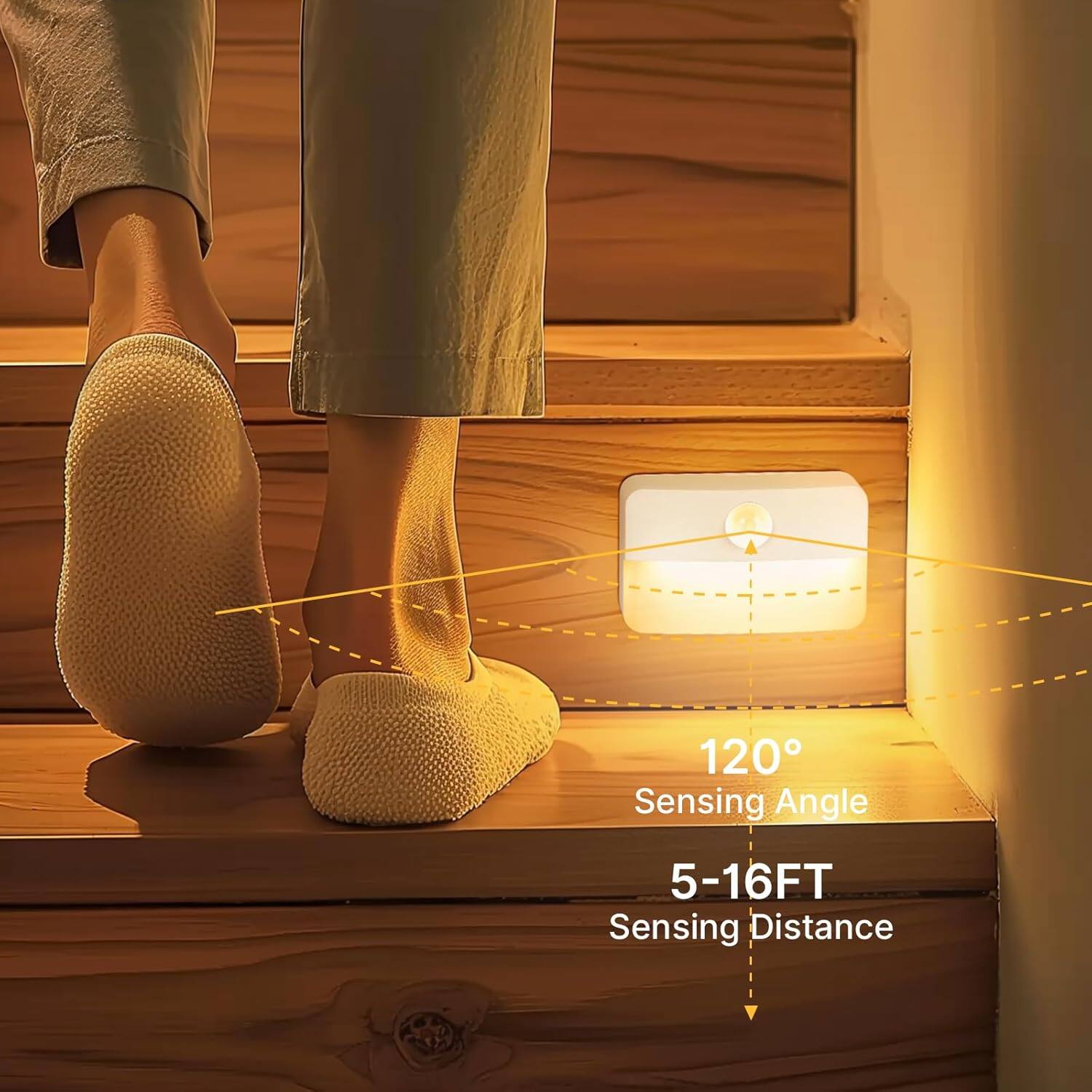 120° Sensing Angle  
5-16FT Sensing Distance