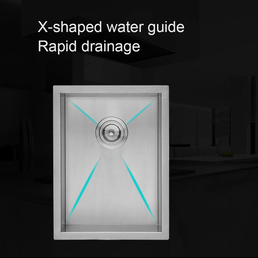 X-shaped water guide  
Rapid drainage