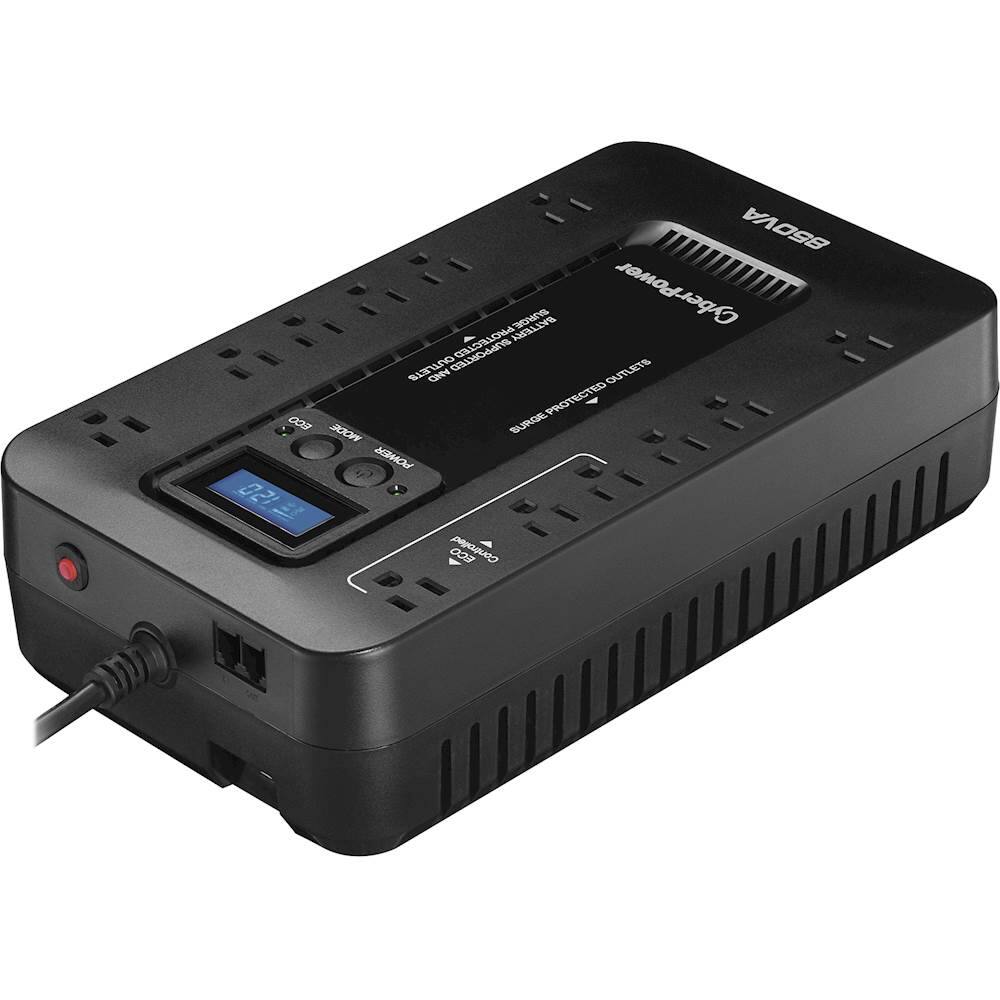 Alt View 11. CyberPower - 850VA Ecologic Battery Back-Up System - Black.