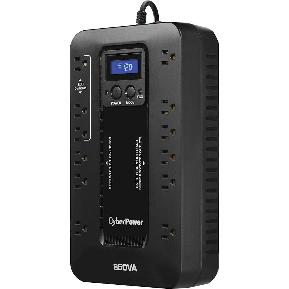 Alt View 12. CyberPower - 850VA Ecologic Battery Back-Up System - Black.