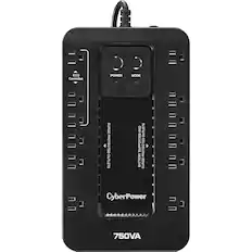 Front. CyberPower - 750VA Ecologic Battery Back-Up System - Black.
