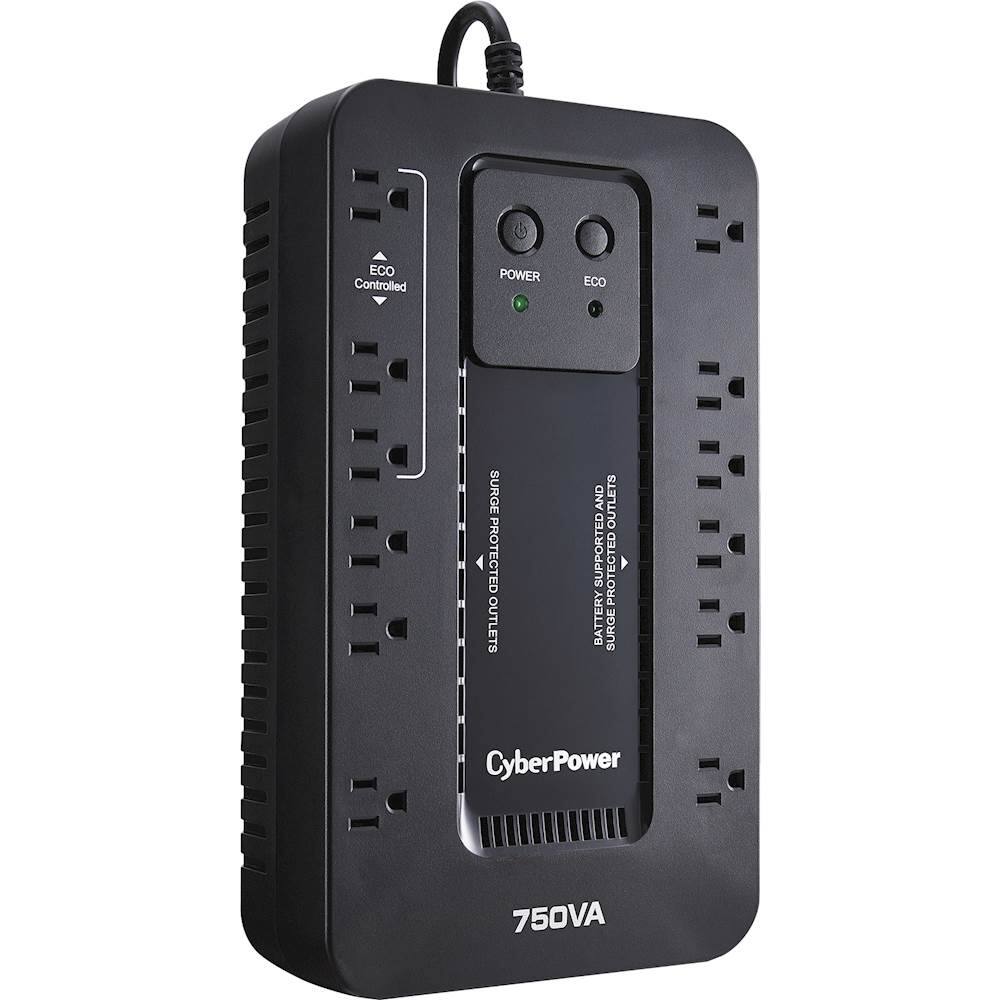 Alt View 13. CyberPower - 750VA Ecologic Battery Back-Up System - Black.