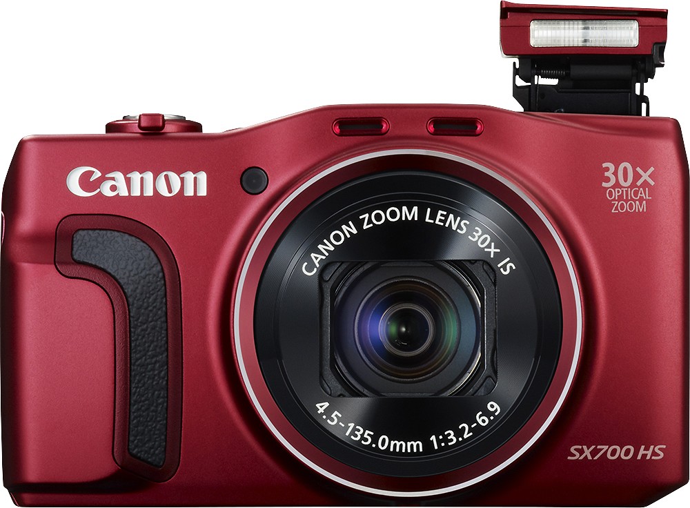 Canon PowerShot SX-700 HS 16.1-Megapixel Camera Red 9339B001 - Best Buy