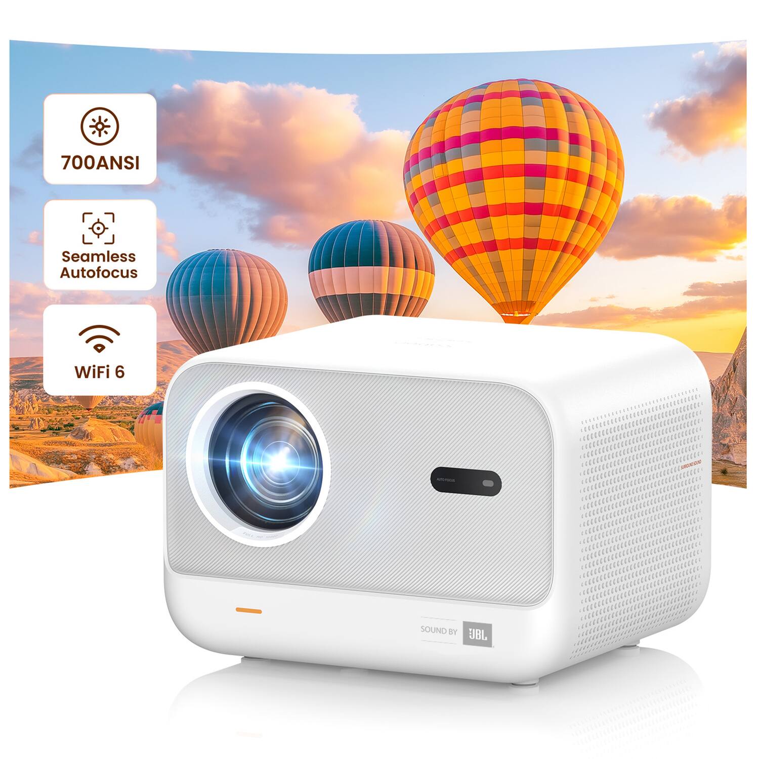 Yaber L2s Portable Projector, Native 1080P Autofocus