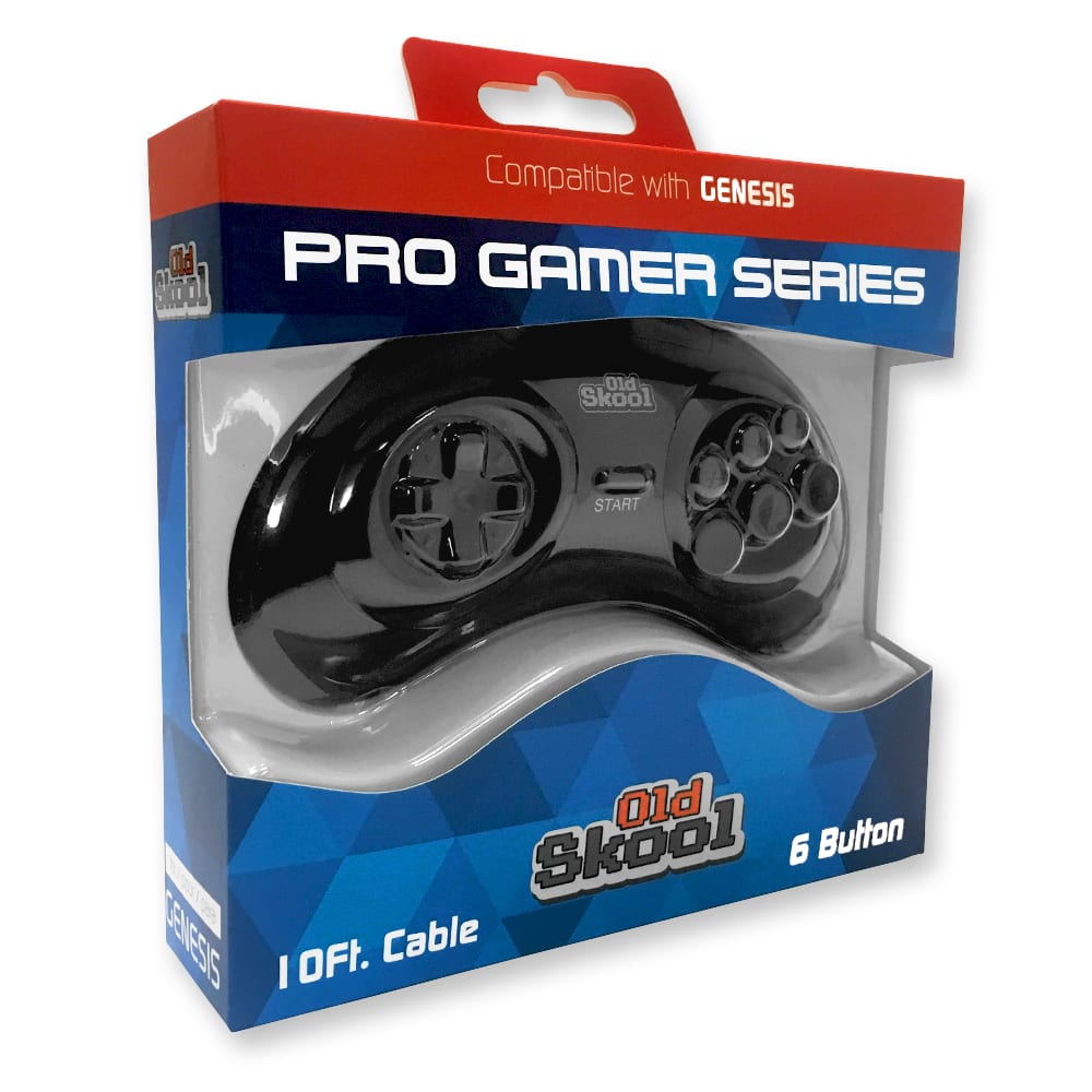 Old Skool - Pro Gamer Series 6-Button Controller for Sega Genesis - Black price history on PriceWatchPro