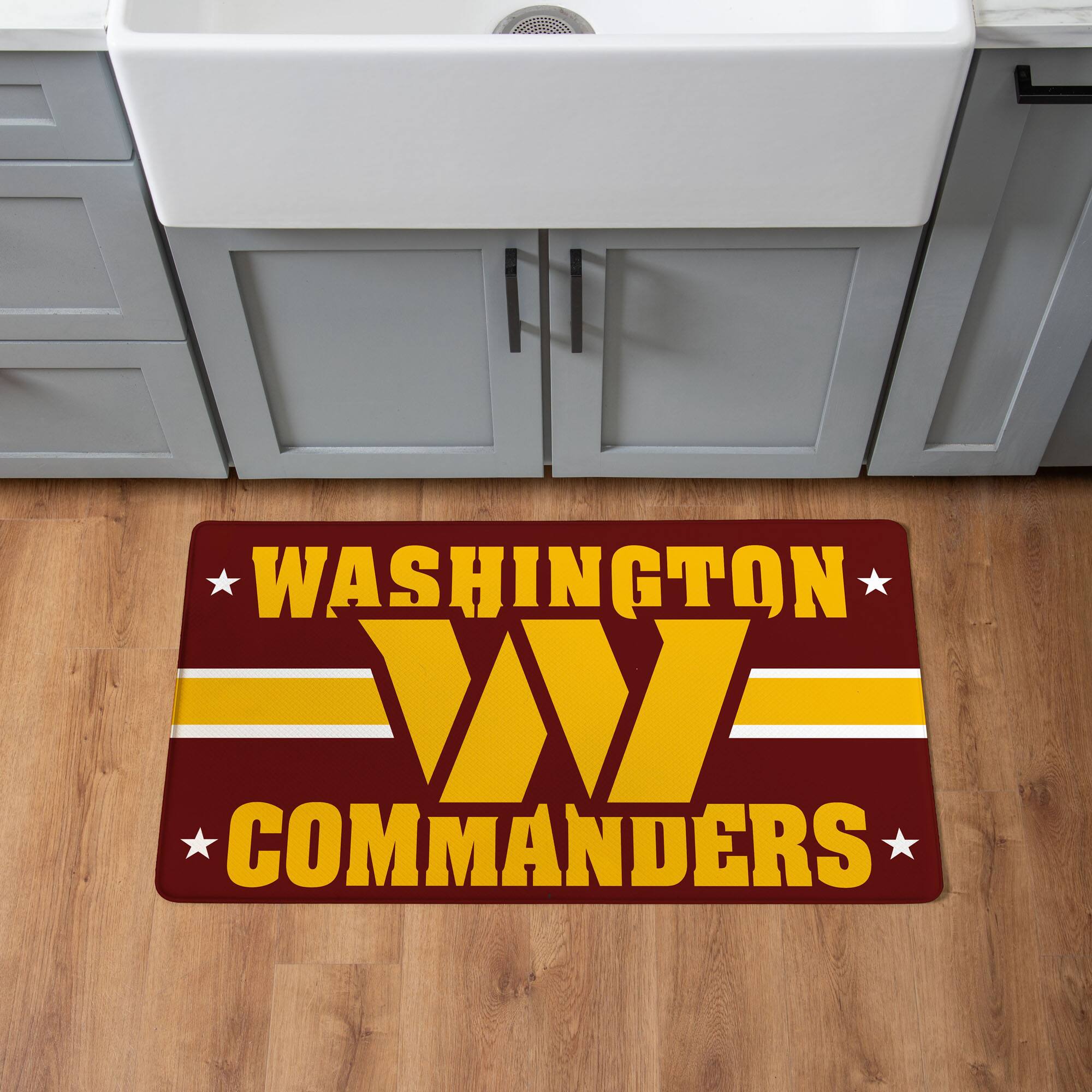 Evergreen Enterprises - Washington Commanders 18" x 30" Anti-Fatigue Comfort Indoor Mat - Multicolor